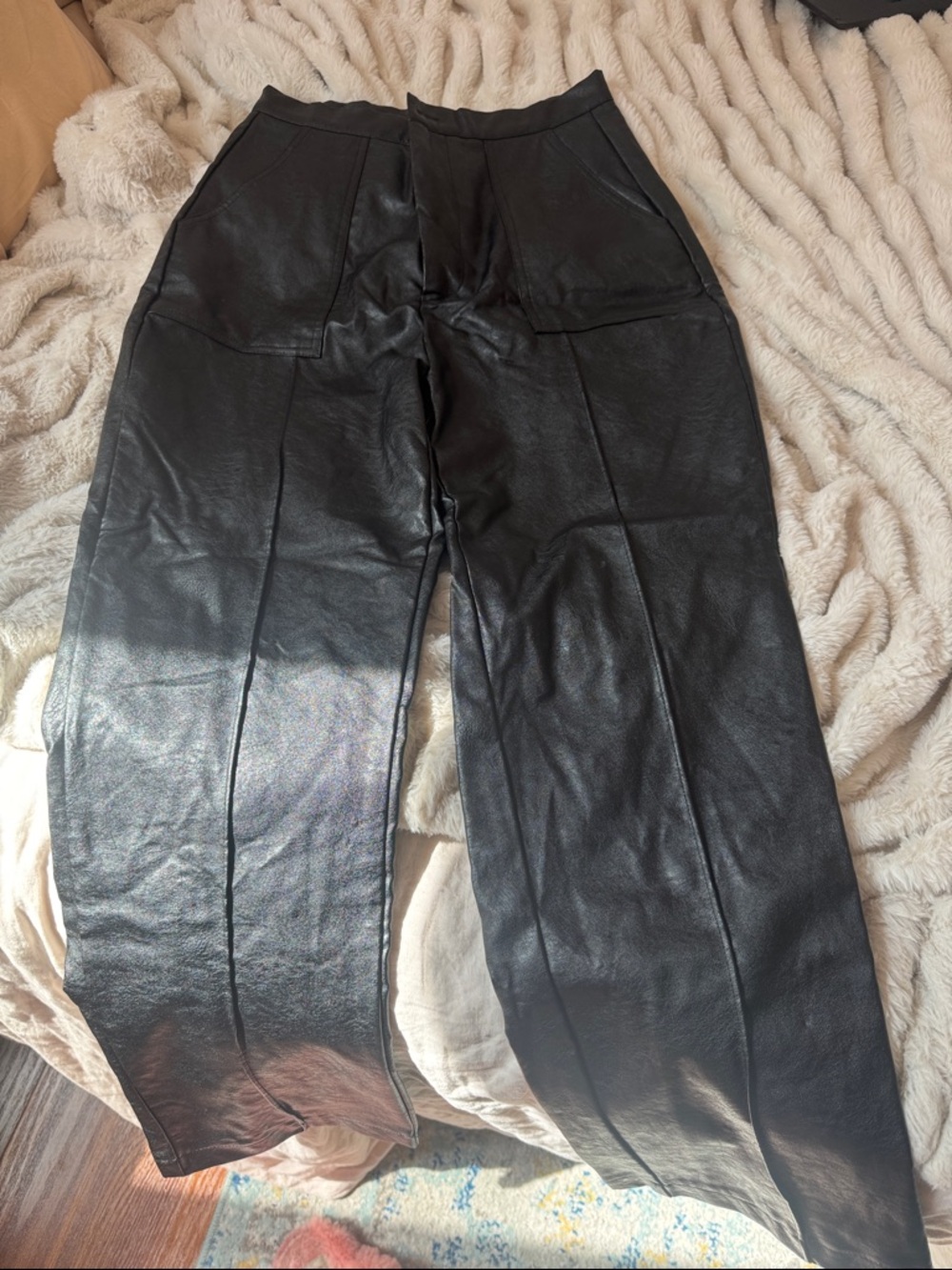 Princess Polly Encore Leather Pants size 4 - Picture 3 of 5